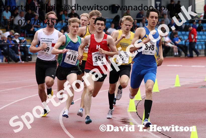 Mens under-20s 800 metres, Northern Championships, Sport City, Manchester. Photo: David T. Hewitson/Sports for All Pics